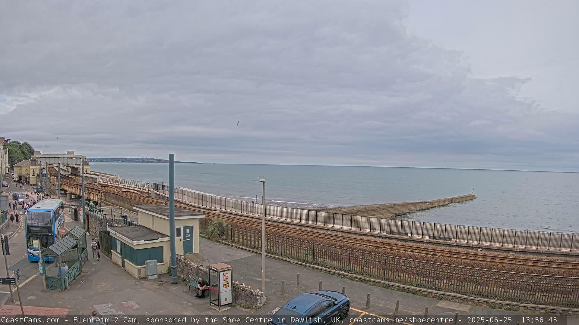Dawlish East Coast  / Dawlish Railway Station & Station Rd. Live Cam  - Teignbridge, Devon, South West, England, United Kingdom