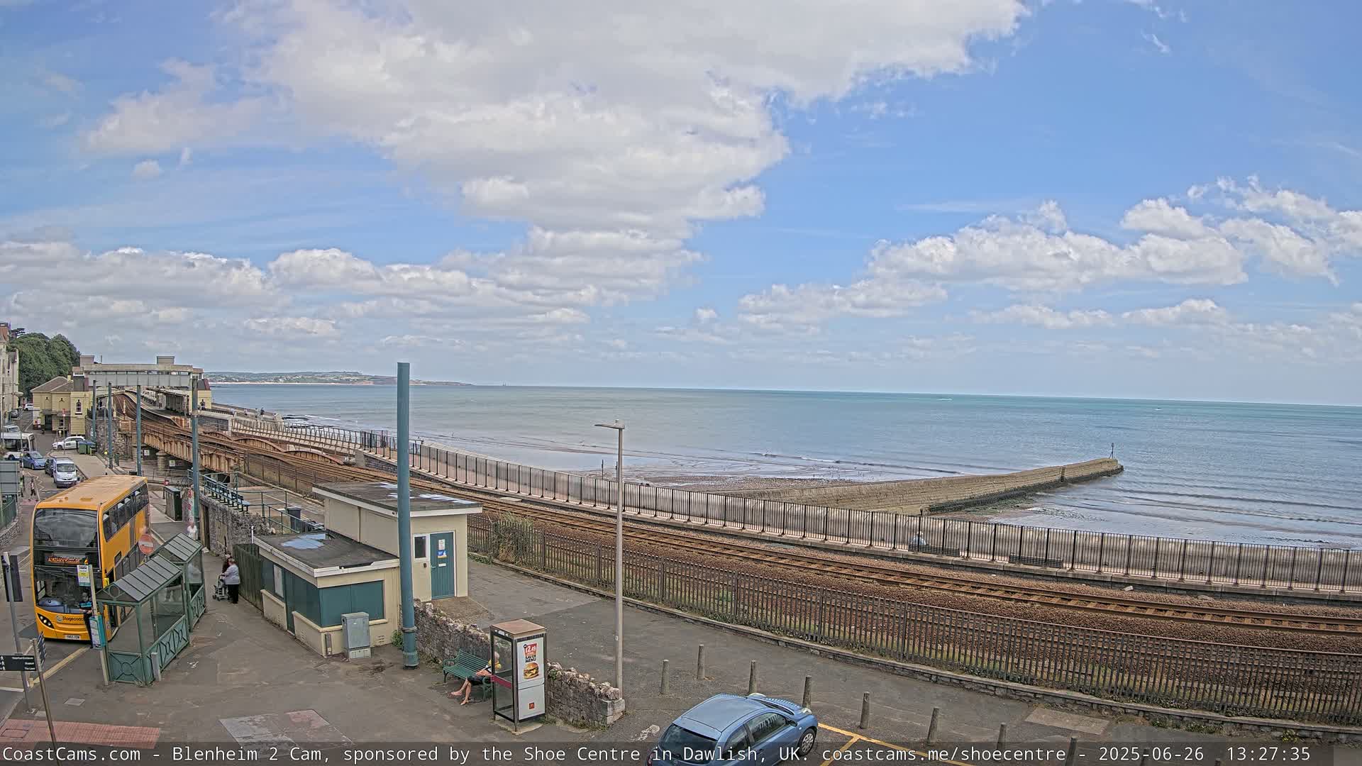 Dawlish East Coast  / Dawlish Railway Station & Station Rd. Live Cam  - Teignbridge, Devon, South West, England, United Kingdom