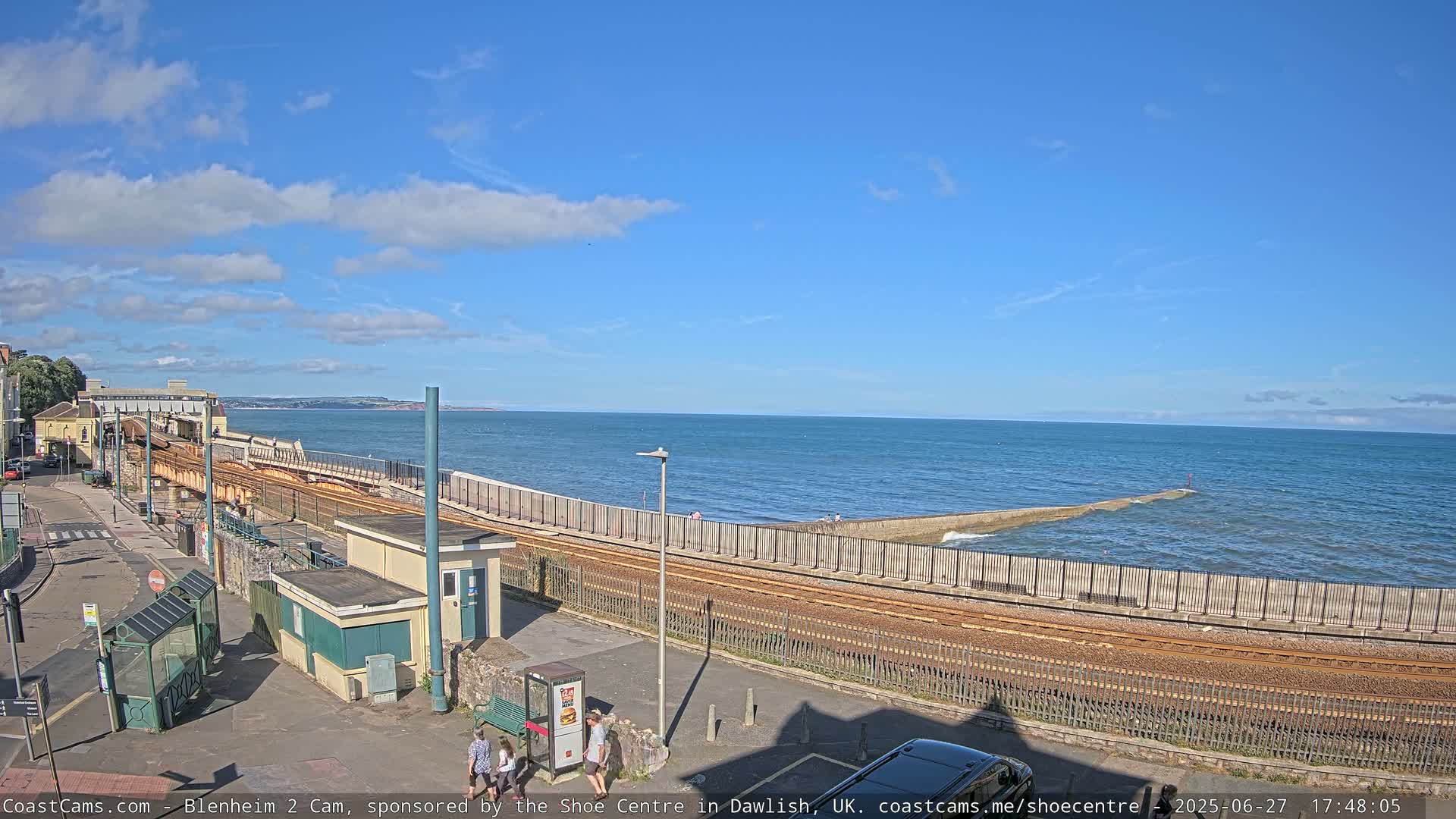 Dawlish East Coast  / Dawlish Railway Station & Station Rd. Live Cam  - Teignbridge, Devon, South West, England, United Kingdom
