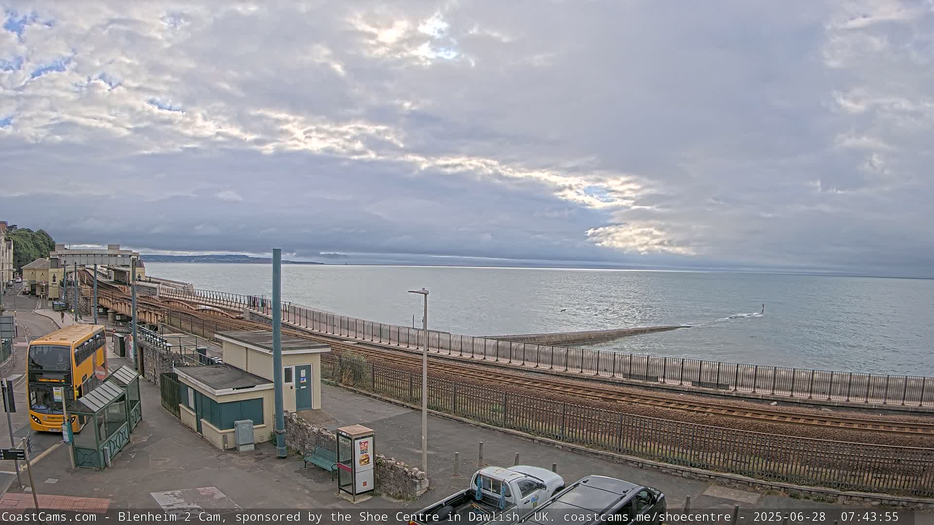 Dawlish East Coast  / Dawlish Railway Station & Station Rd. Live Cam  - Teignbridge, Devon, South West, England, United Kingdom