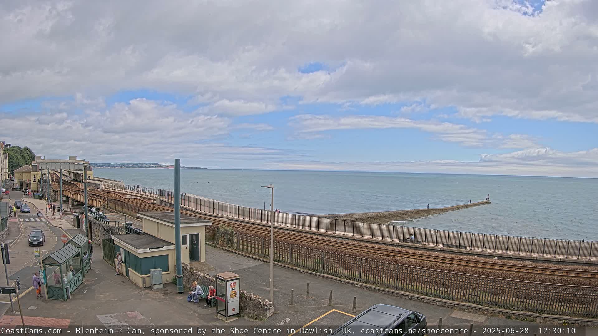 Dawlish East Coast  / Dawlish Railway Station & Station Rd. Live Cam  - Teignbridge, Devon, South West, England, United Kingdom