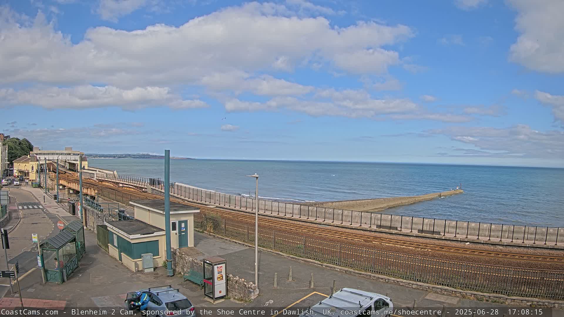 Dawlish East Coast  / Dawlish Railway Station & Station Rd. Live Cam  - Teignbridge, Devon, South West, England, United Kingdom