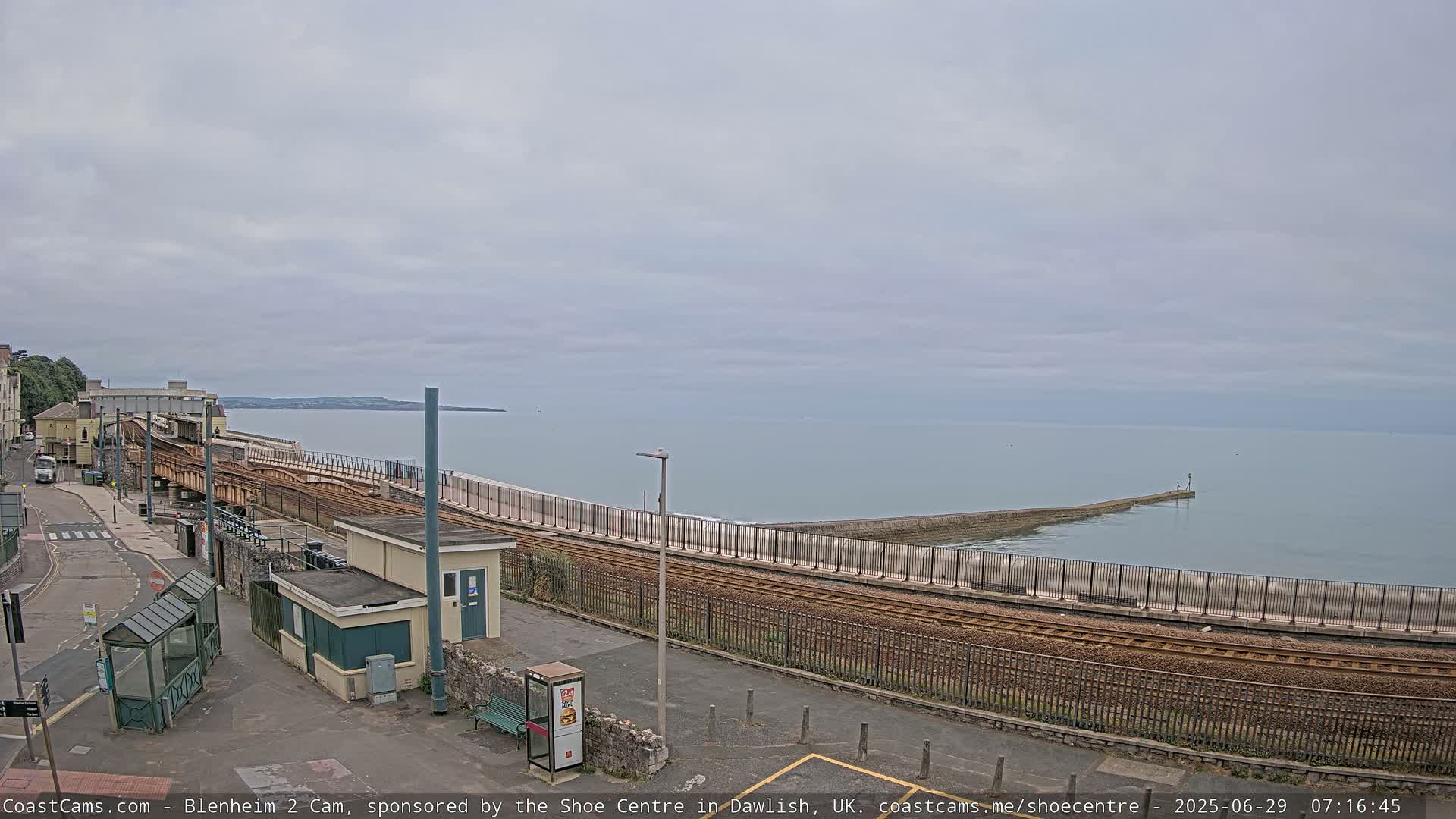 Dawlish East Coast  / Dawlish Railway Station & Station Rd. Live Cam  - Teignbridge, Devon, South West, England, United Kingdom