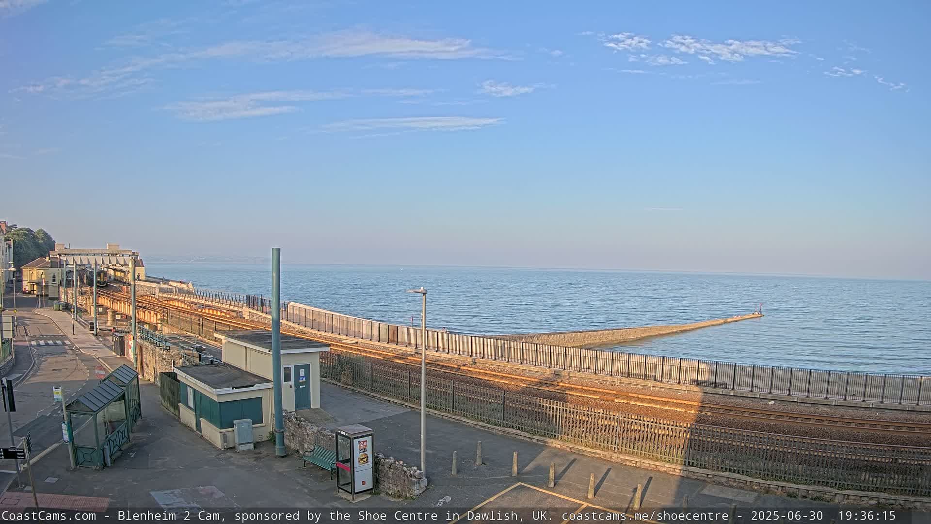 Dawlish East Coast  / Dawlish Railway Station & Station Rd. Live Cam  - Teignbridge, Devon, South West, England, United Kingdom
