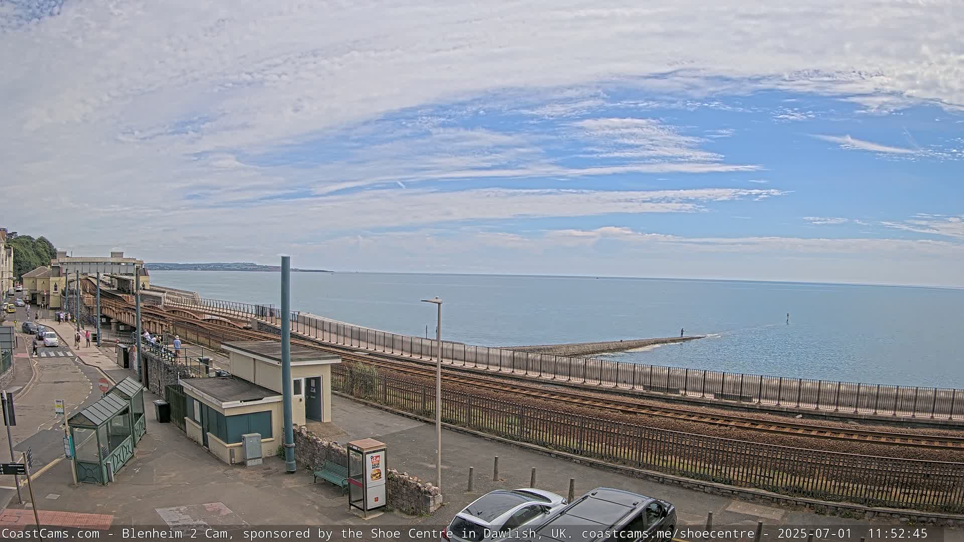 Dawlish East Coast  / Dawlish Railway Station & Station Rd. Live Cam  - Teignbridge, Devon, South West, England, United Kingdom