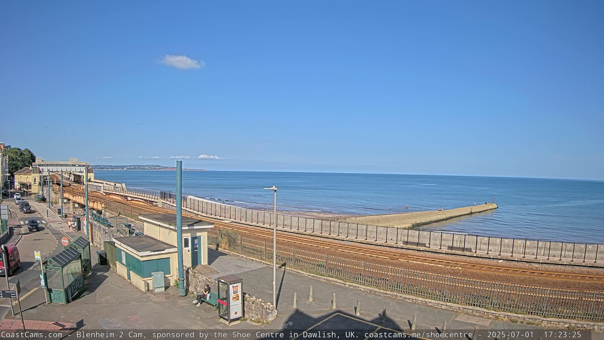 Dawlish East Coast  / Dawlish Railway Station & Station Rd. Live Cam  - Teignbridge, Devon, South West, England, United Kingdom