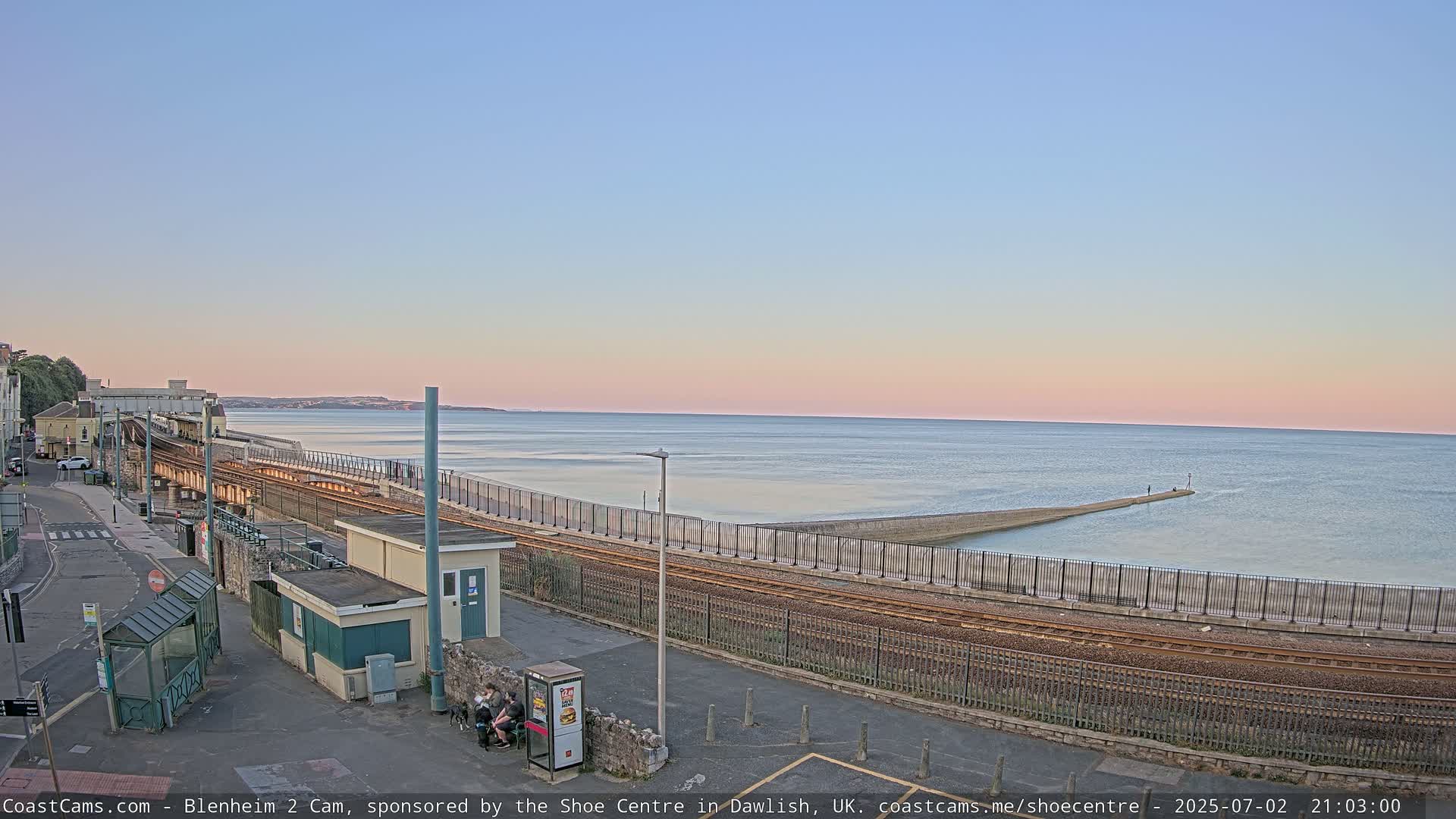 Dawlish East Coast  / Dawlish Railway Station & Station Rd. Live Cam  - Teignbridge, Devon, South West, England, United Kingdom