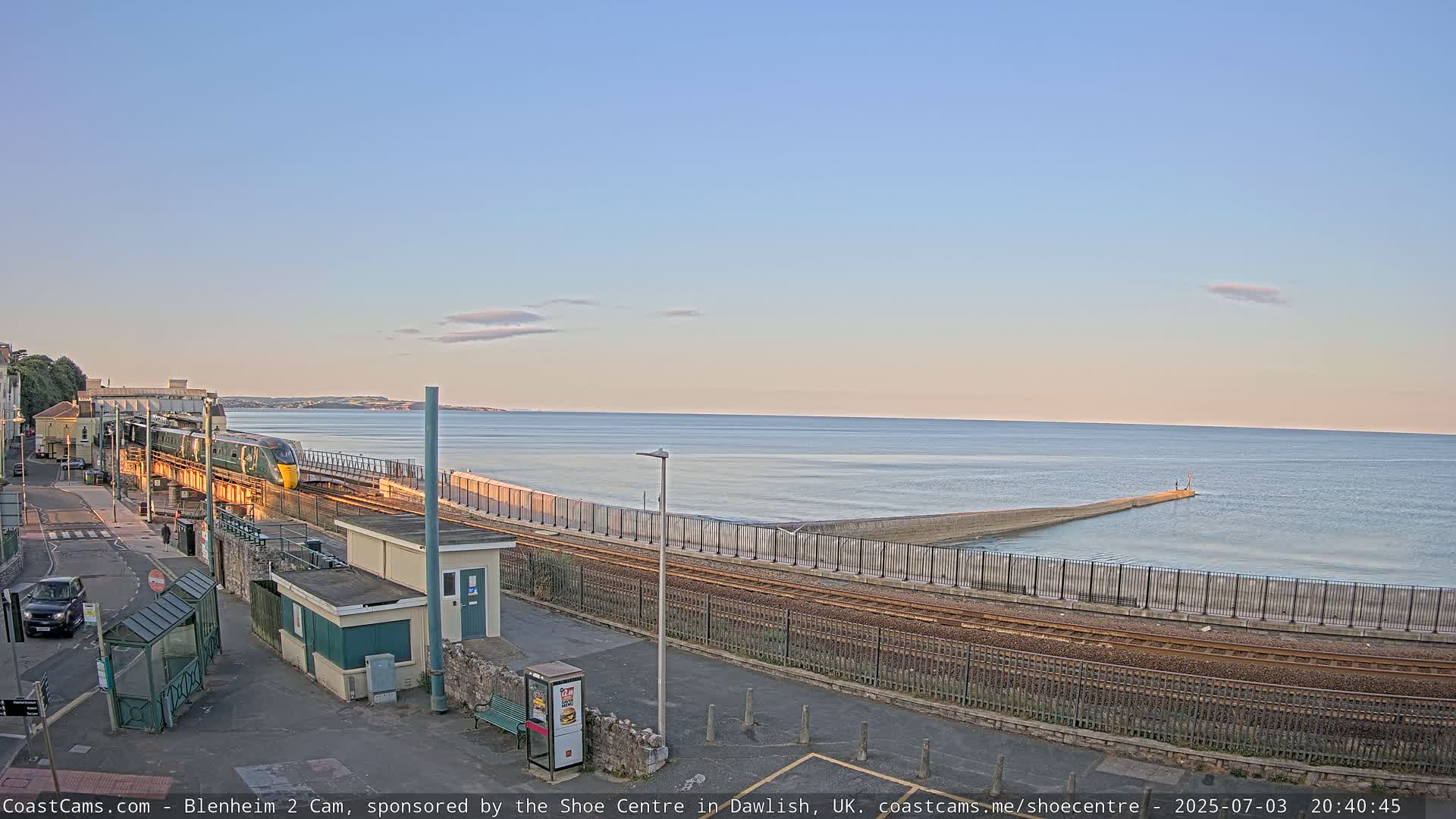 Dawlish East Coast  / Dawlish Railway Station & Station Rd. Live Cam  - Teignbridge, Devon, South West, England, United Kingdom