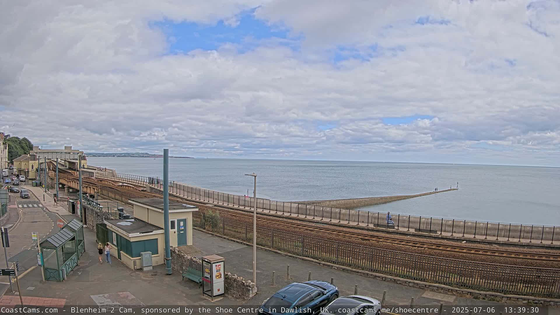 Dawlish East Coast  / Dawlish Railway Station & Station Rd. Live Cam  - Teignbridge, Devon, South West, England, United Kingdom