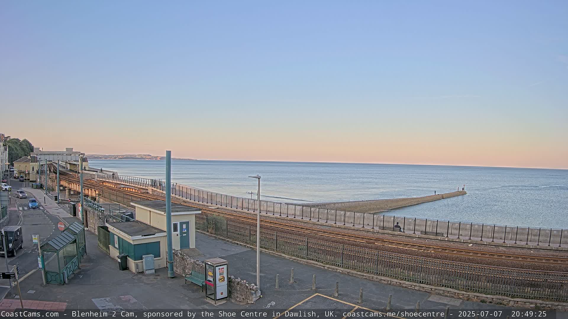 Dawlish East Coast  / Dawlish Railway Station & Station Rd. Live Cam  - Teignbridge, Devon, South West, England, United Kingdom