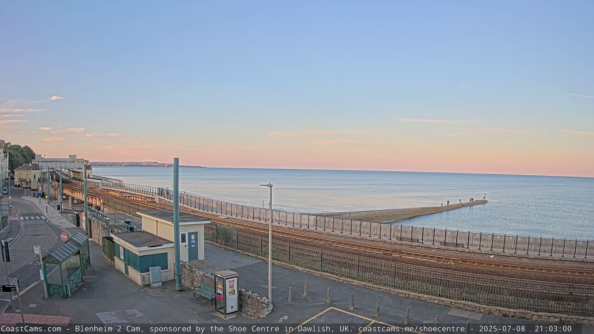 Dawlish East Coast  / Dawlish Railway Station & Station Rd. Live Cam  - Teignbridge, Devon, South West, England, United Kingdom