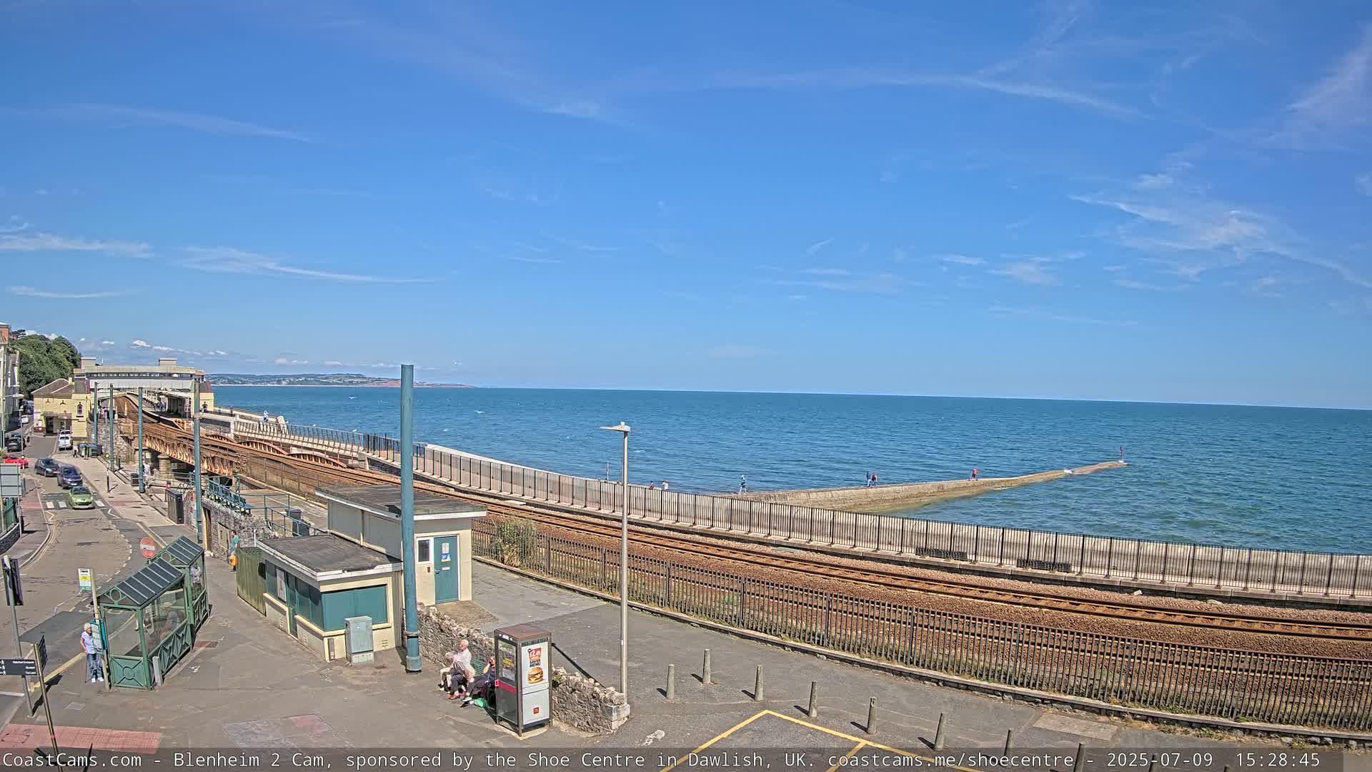 Dawlish East Coast  / Dawlish Railway Station & Station Rd. Live Cam  - Teignbridge, Devon, South West, England, United Kingdom