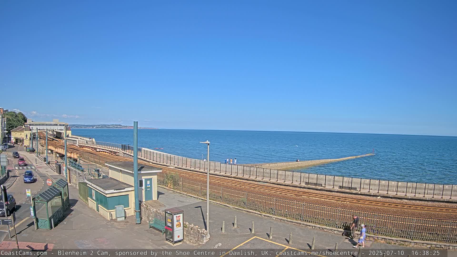 Dawlish East Coast  / Dawlish Railway Station & Station Rd. Live Cam  - Teignbridge, Devon, South West, England, United Kingdom