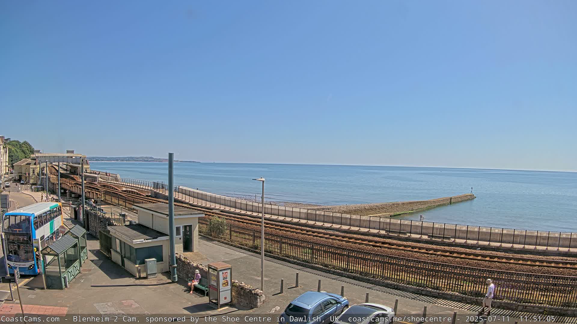 Dawlish East Coast  / Dawlish Railway Station & Station Rd. Live Cam  - Teignbridge, Devon, South West, England, United Kingdom