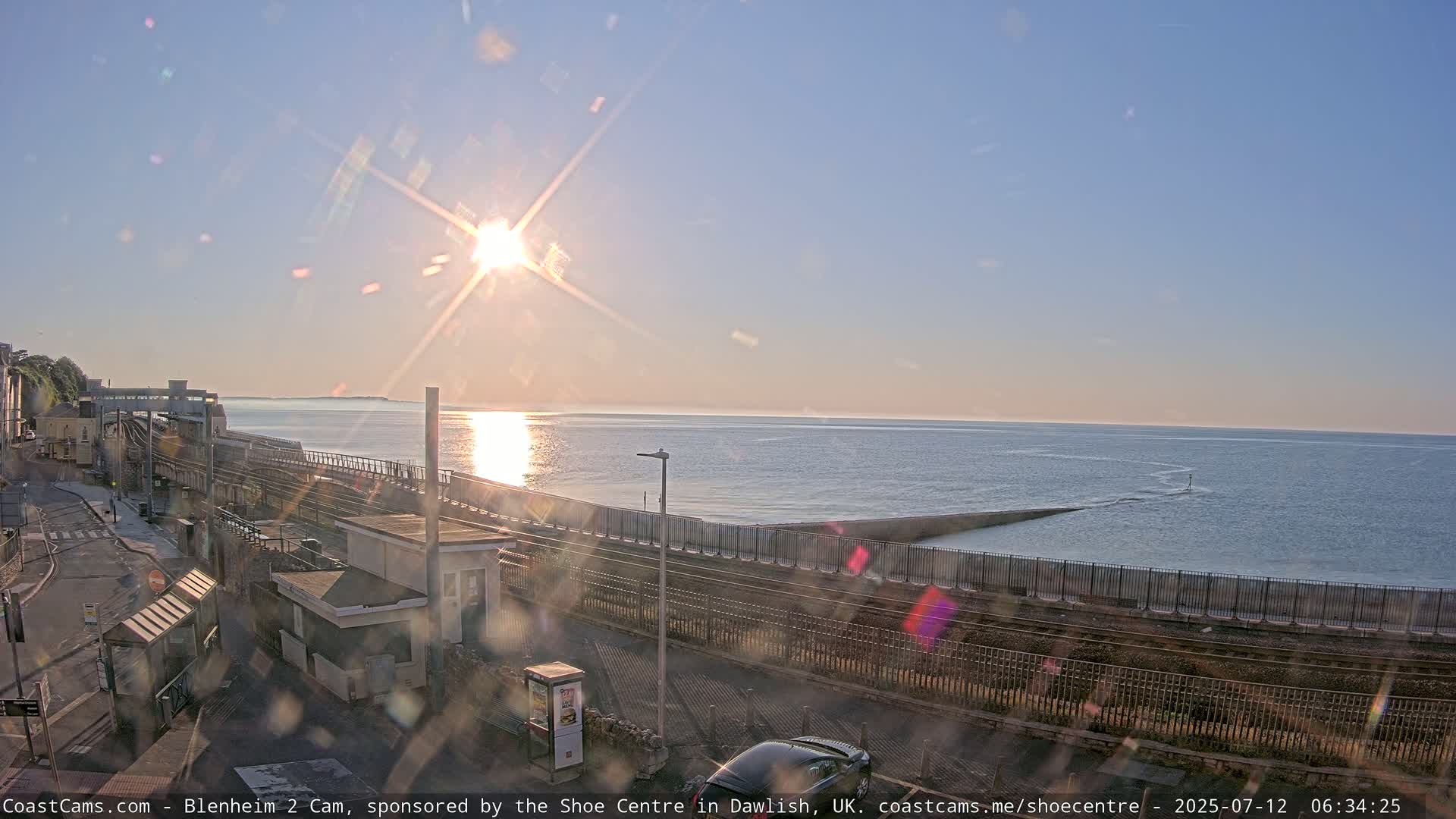 Dawlish East Coast  / Dawlish Railway Station & Station Rd. Live Cam  - Teignbridge, Devon, South West, England, United Kingdom