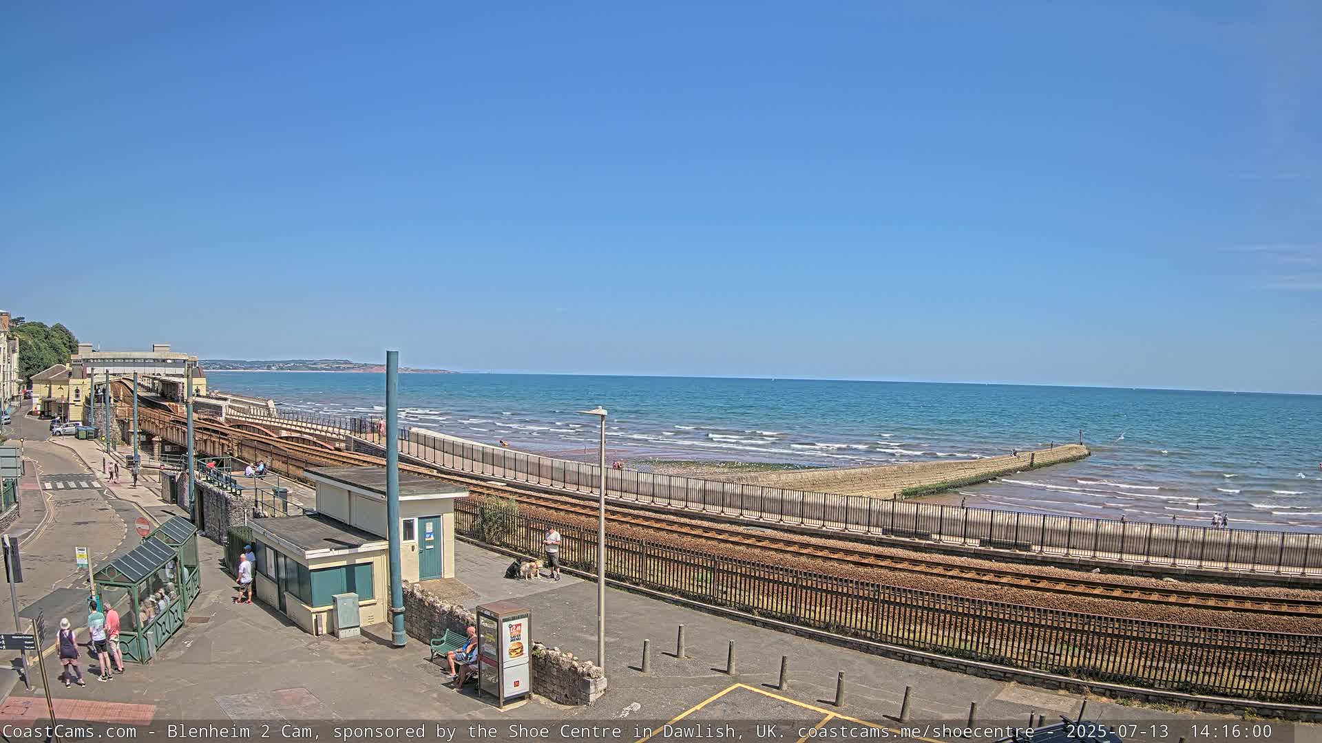 Dawlish East Coast  / Dawlish Railway Station & Station Rd. Live Cam  - Teignbridge, Devon, South West, England, United Kingdom