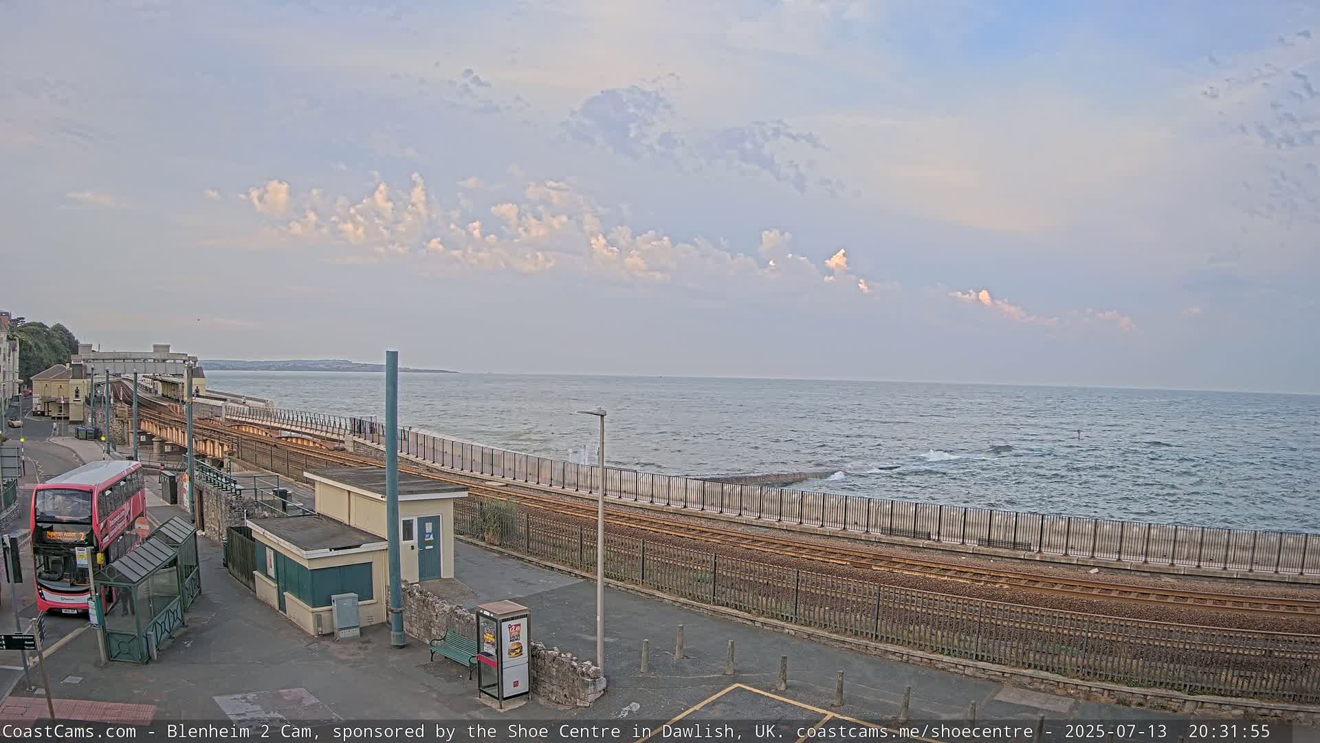 Dawlish East Coast  / Dawlish Railway Station & Station Rd. Live Cam  - Teignbridge, Devon, South West, England, United Kingdom