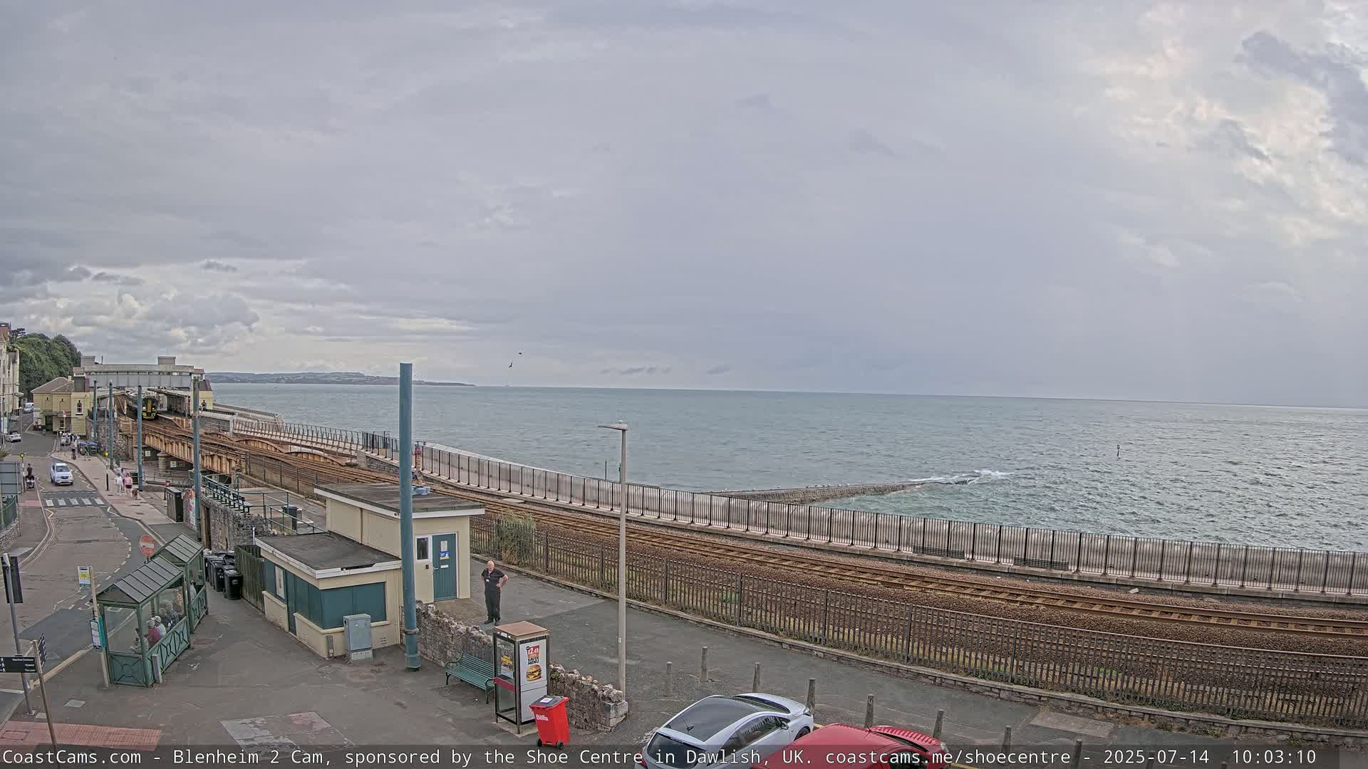 Dawlish East Coast  / Dawlish Railway Station & Station Rd. Live Cam  - Teignbridge, Devon, South West, England, United Kingdom