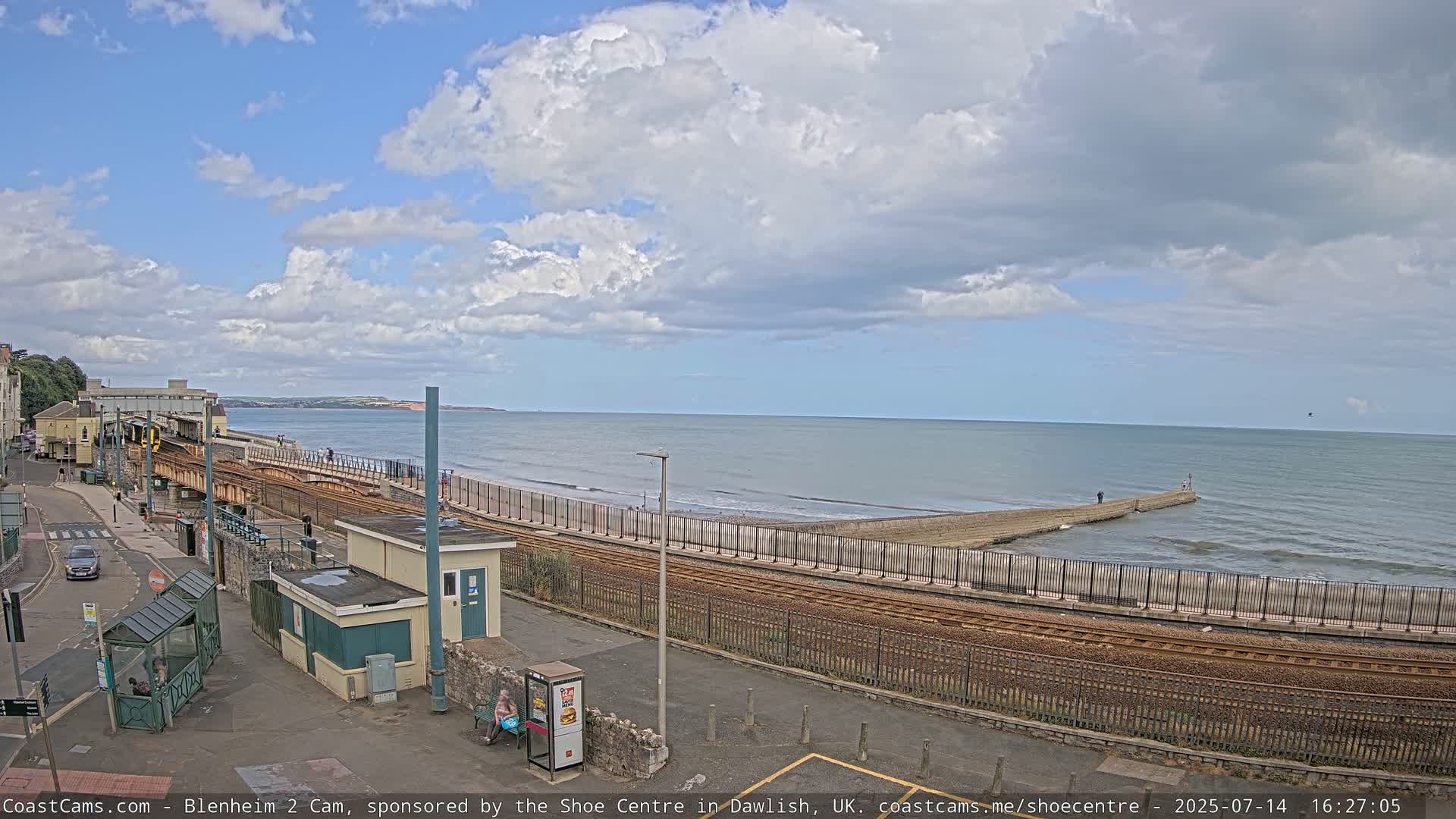 Dawlish East Coast  / Dawlish Railway Station & Station Rd. Live Cam  - Teignbridge, Devon, South West, England, United Kingdom