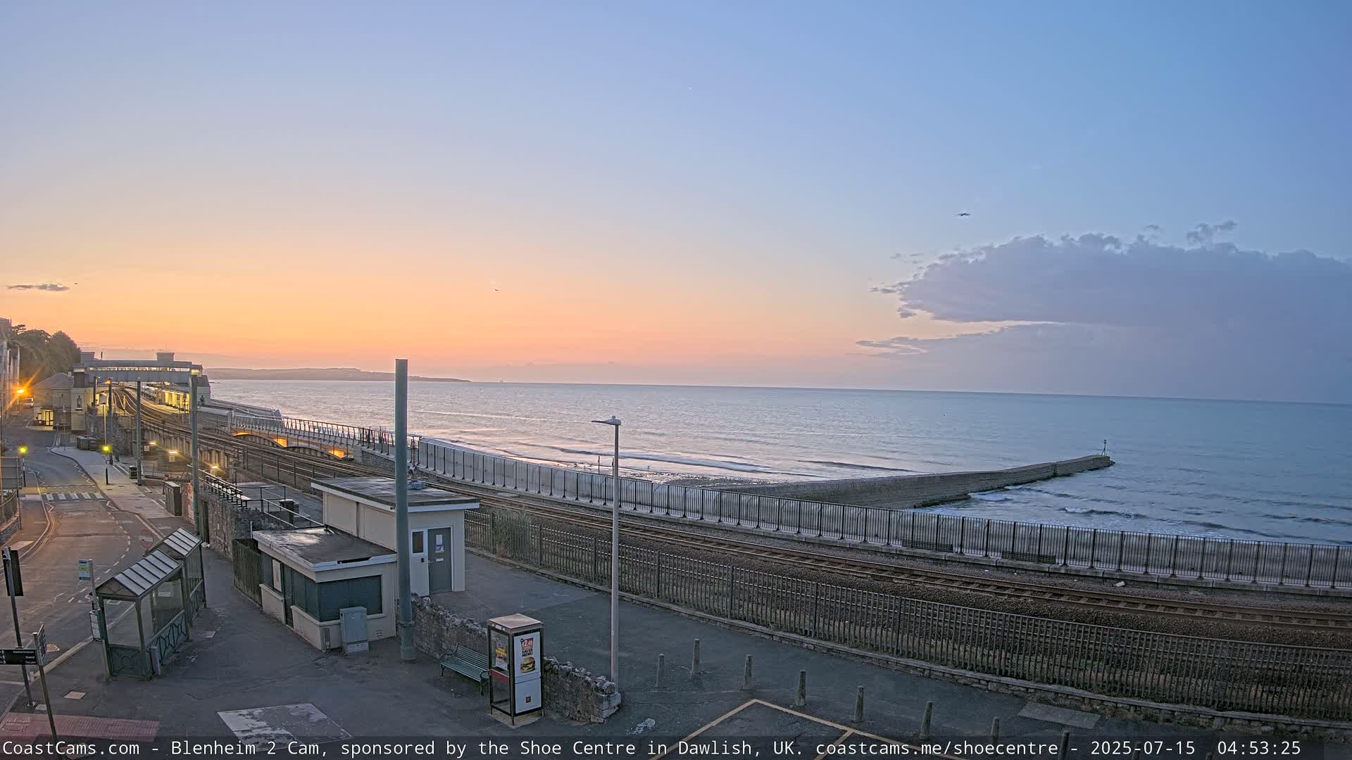 Dawlish East Coast  / Dawlish Railway Station & Station Rd. Live Cam  - Teignbridge, Devon, South West, England, United Kingdom