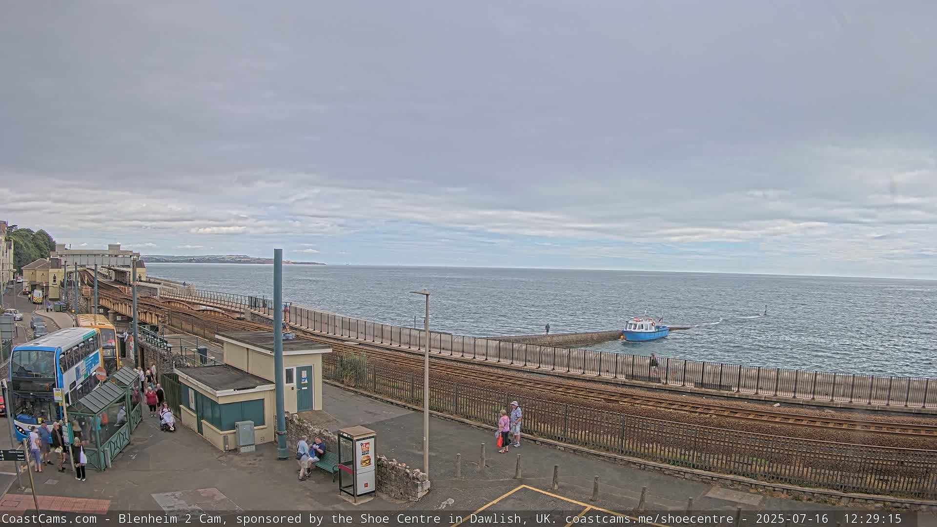 Dawlish East Coast  / Dawlish Railway Station & Station Rd. Live Cam  - Teignbridge, Devon, South West, England, United Kingdom