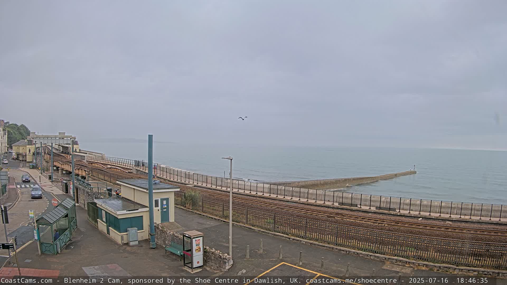 Dawlish East Coast  / Dawlish Railway Station & Station Rd. Live Cam  - Teignbridge, Devon, South West, England, United Kingdom