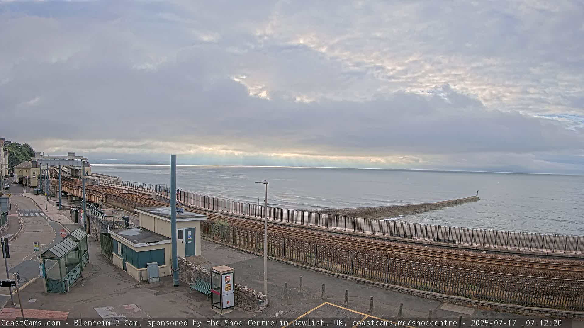 Dawlish East Coast  / Dawlish Railway Station & Station Rd. Live Cam  - Teignbridge, Devon, South West, England, United Kingdom