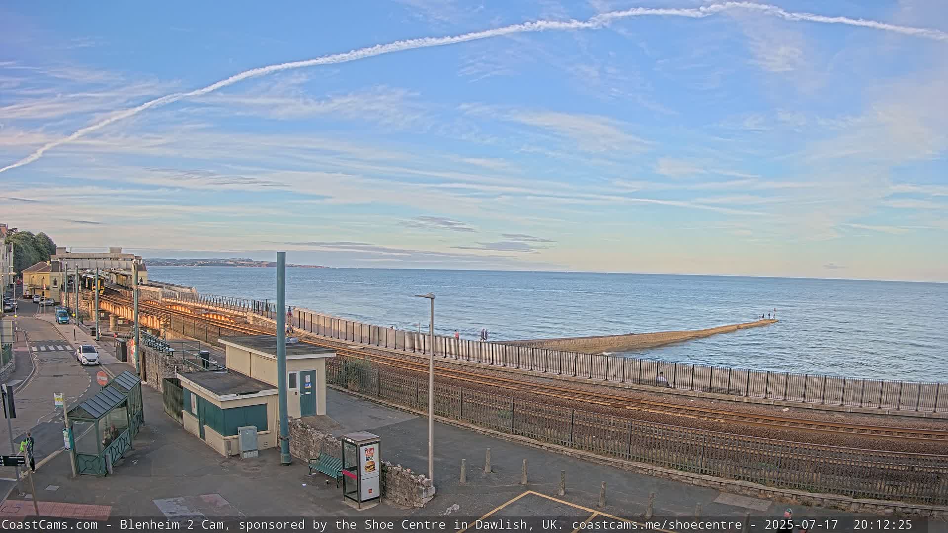 Dawlish East Coast  / Dawlish Railway Station & Station Rd. Live Cam  - Teignbridge, Devon, South West, England, United Kingdom