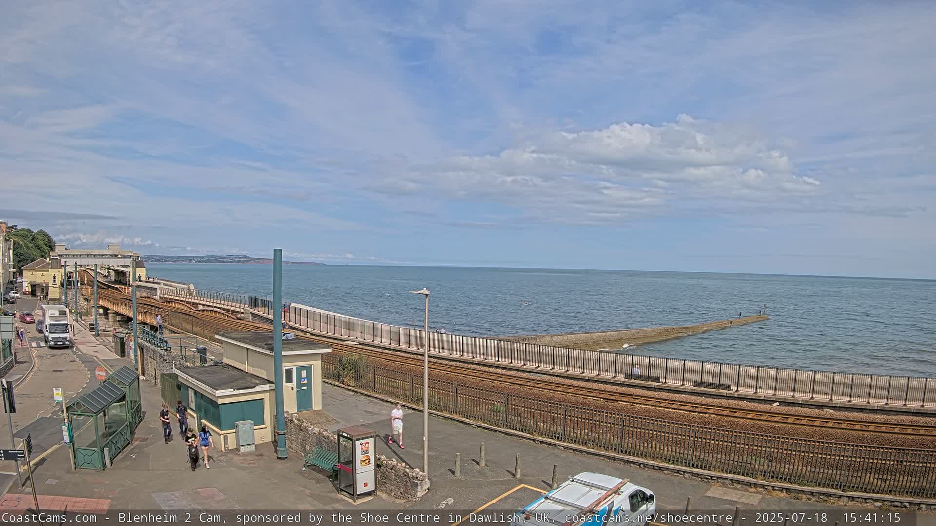 Dawlish East Coast  / Dawlish Railway Station & Station Rd. Live Cam  - Teignbridge, Devon, South West, England, United Kingdom