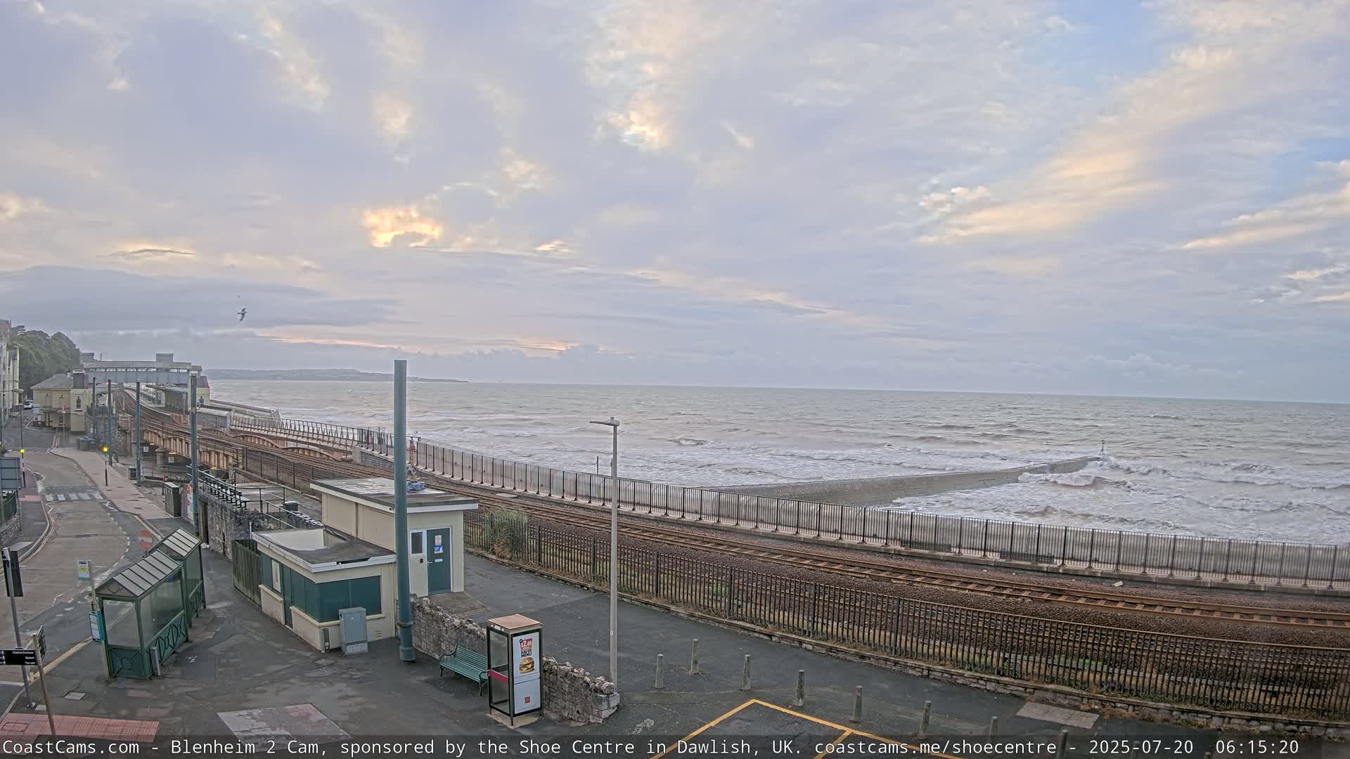 Dawlish East Coast  / Dawlish Railway Station & Station Rd. Live Cam  - Teignbridge, Devon, South West, England, United Kingdom