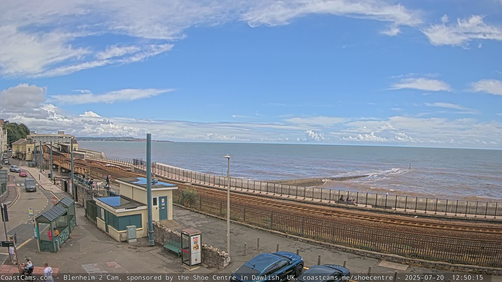Dawlish East Coast  / Dawlish Railway Station & Station Rd. Live Cam  - Teignbridge, Devon, South West, England, United Kingdom
