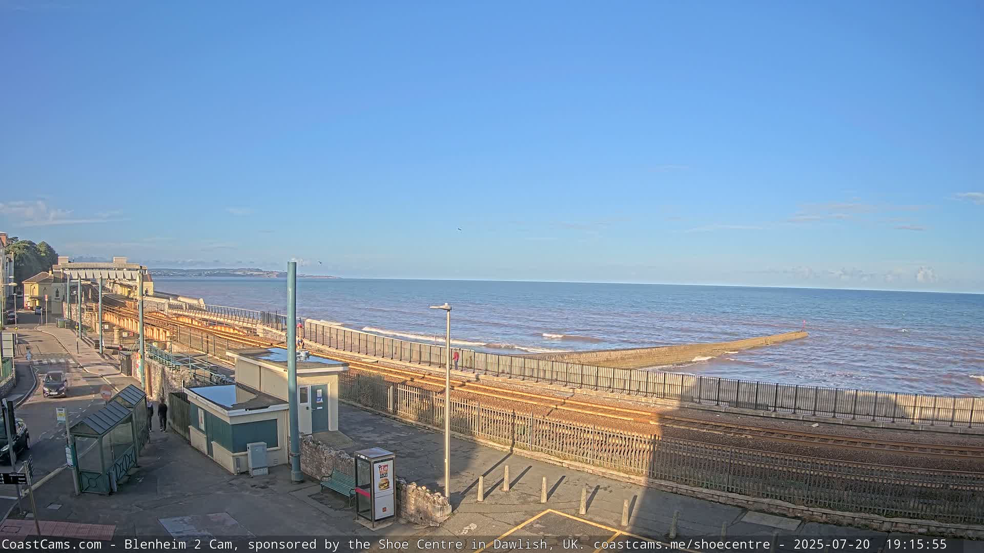 Dawlish East Coast  / Dawlish Railway Station & Station Rd. Live Cam  - Teignbridge, Devon, South West, England, United Kingdom