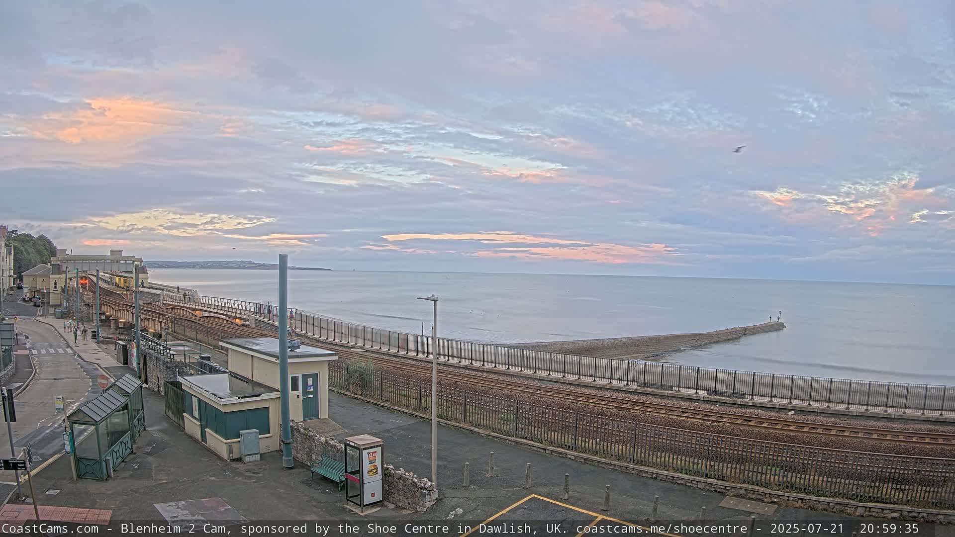 Dawlish East Coast  / Dawlish Railway Station & Station Rd. Live Cam  - Teignbridge, Devon, South West, England, United Kingdom