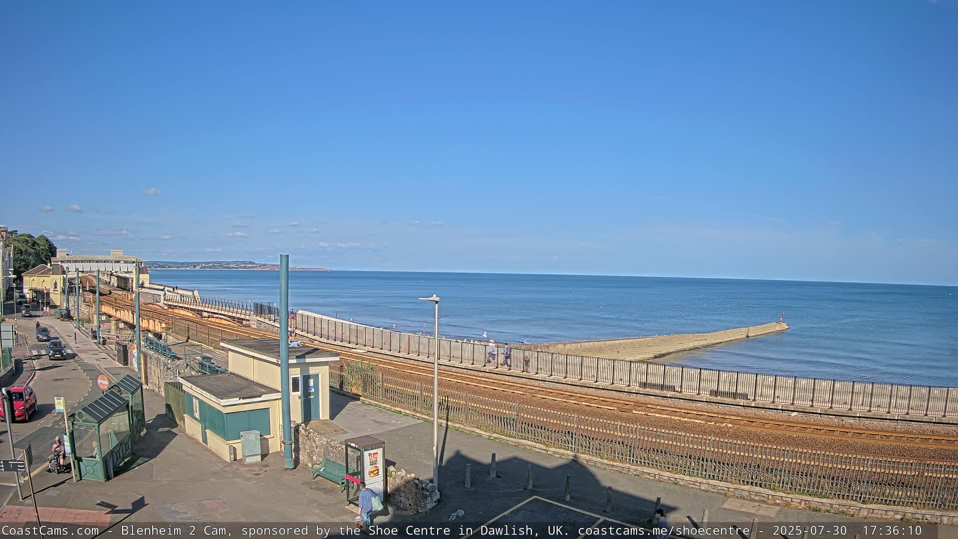 Dawlish East Coast  / Dawlish Railway Station & Station Rd. Live Cam  - Teignbridge, Devon, South West, England, United Kingdom