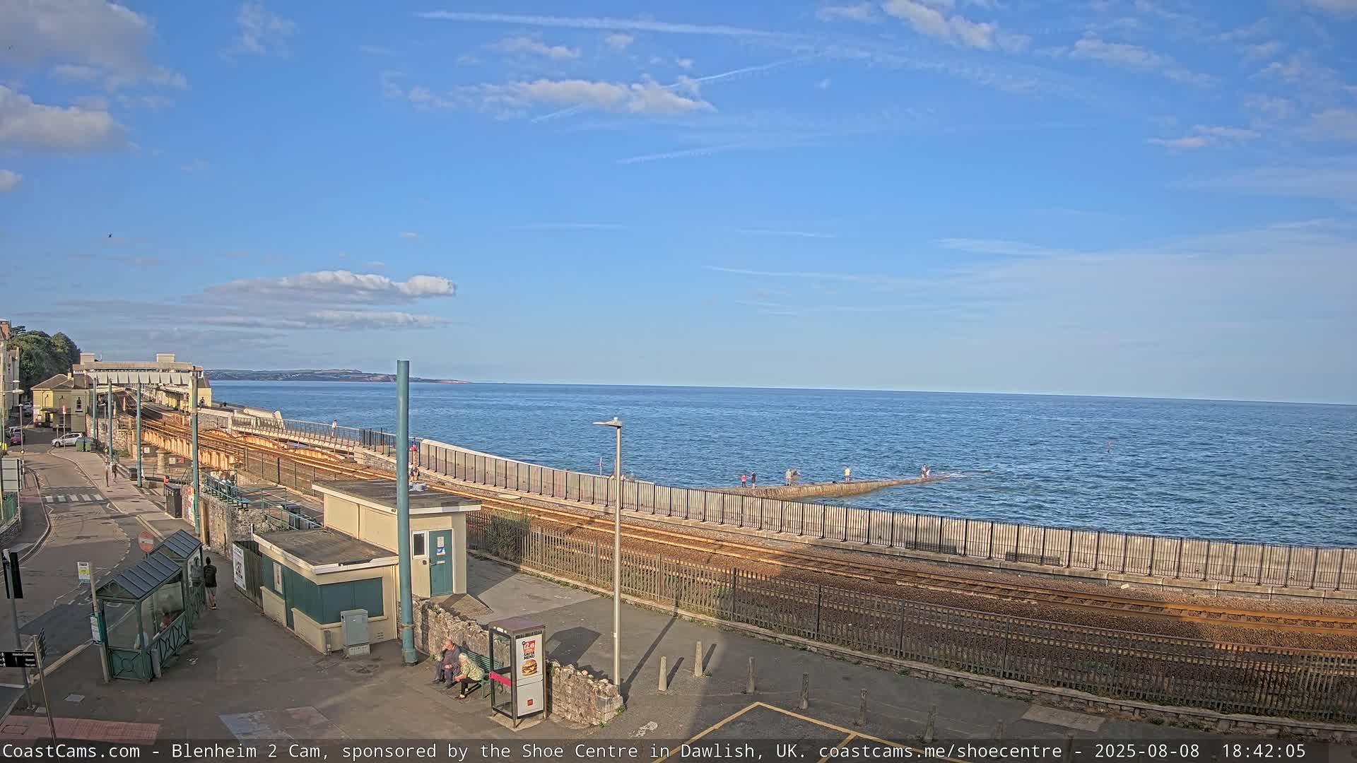 Dawlish East Coast  / Dawlish Railway Station & Station Rd. Live Cam  - Teignbridge, Devon, South West, England, United Kingdom