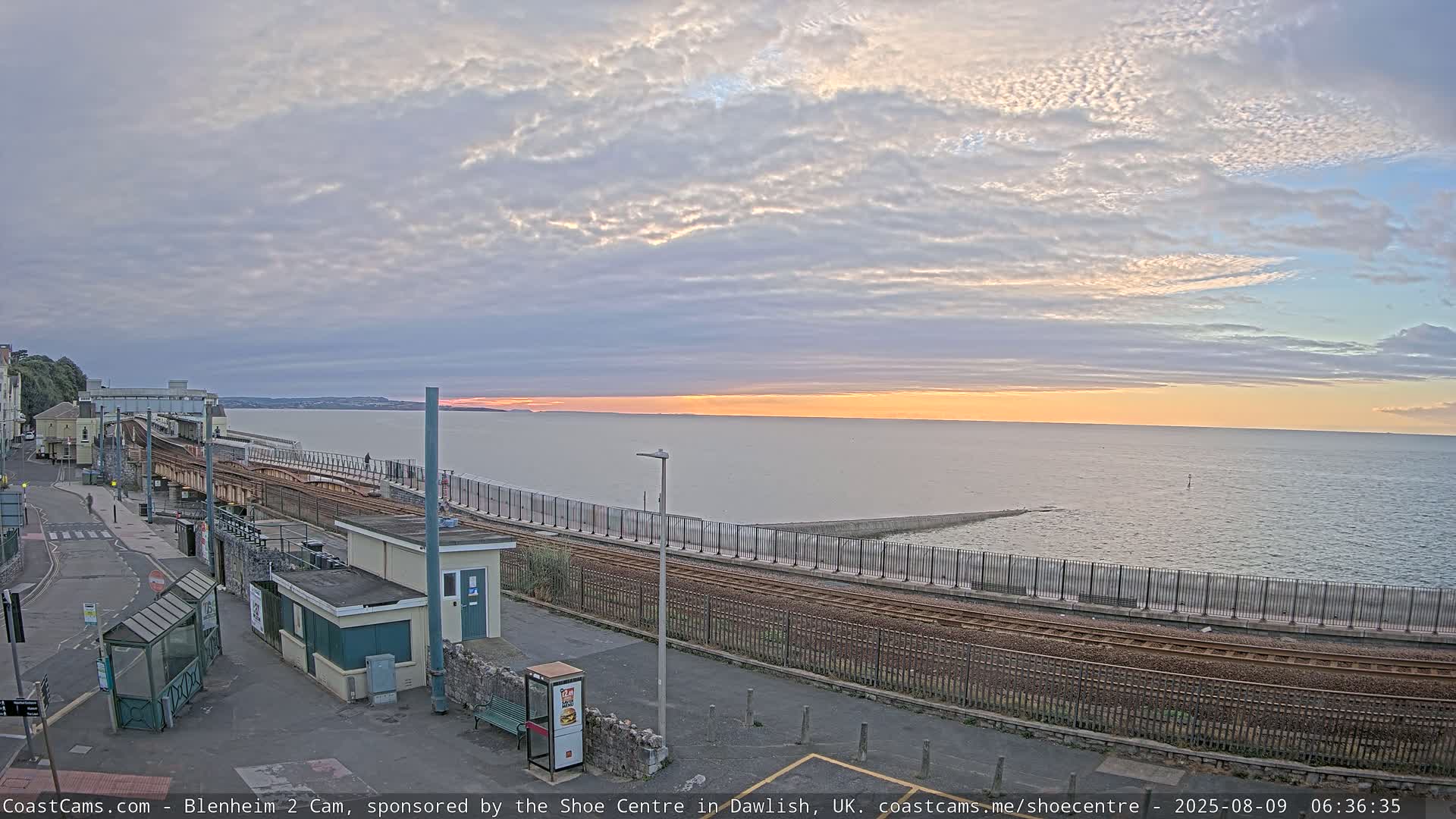 Dawlish East Coast  / Dawlish Railway Station & Station Rd. Live Cam  - Teignbridge, Devon, South West, England, United Kingdom