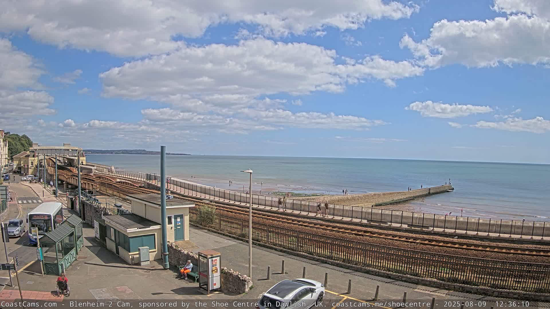 Dawlish East Coast  / Dawlish Railway Station & Station Rd. Live Cam  - Teignbridge, Devon, South West, England, United Kingdom