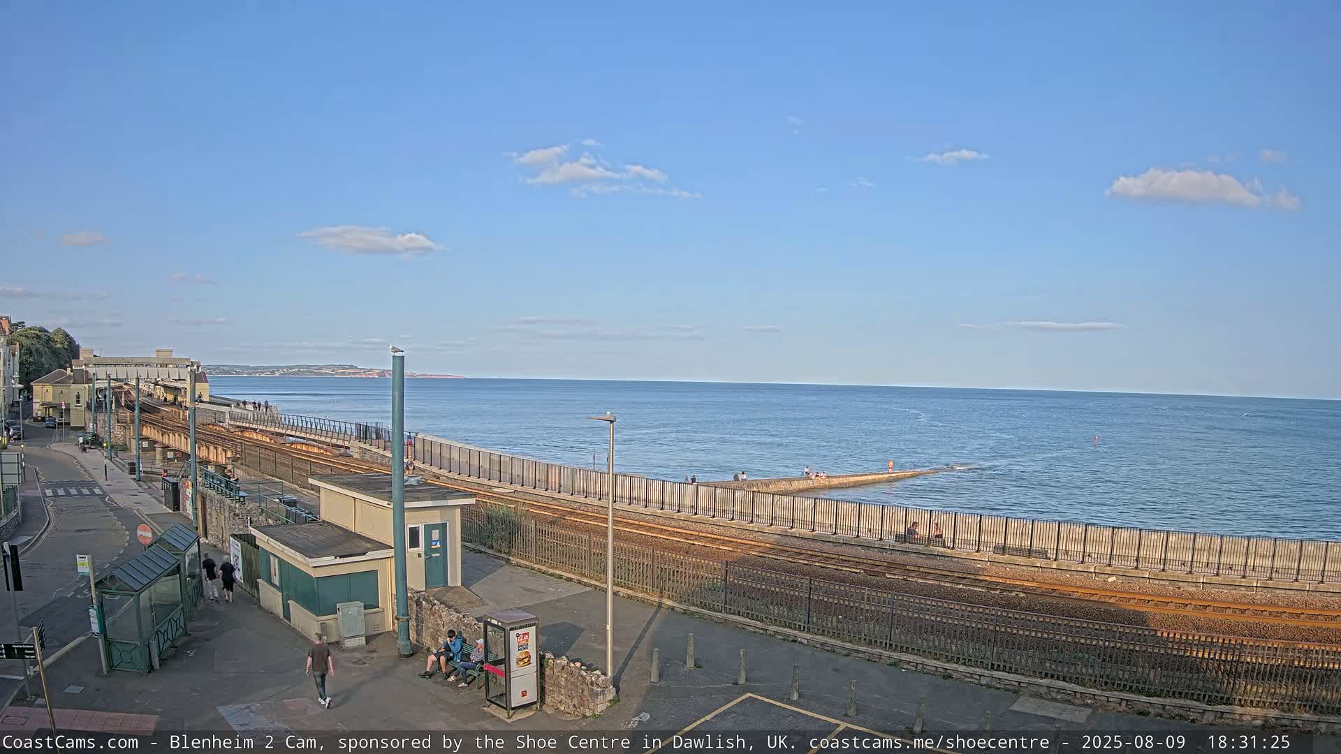 Dawlish East Coast  / Dawlish Railway Station & Station Rd. Live Cam  - Teignbridge, Devon, South West, England, United Kingdom