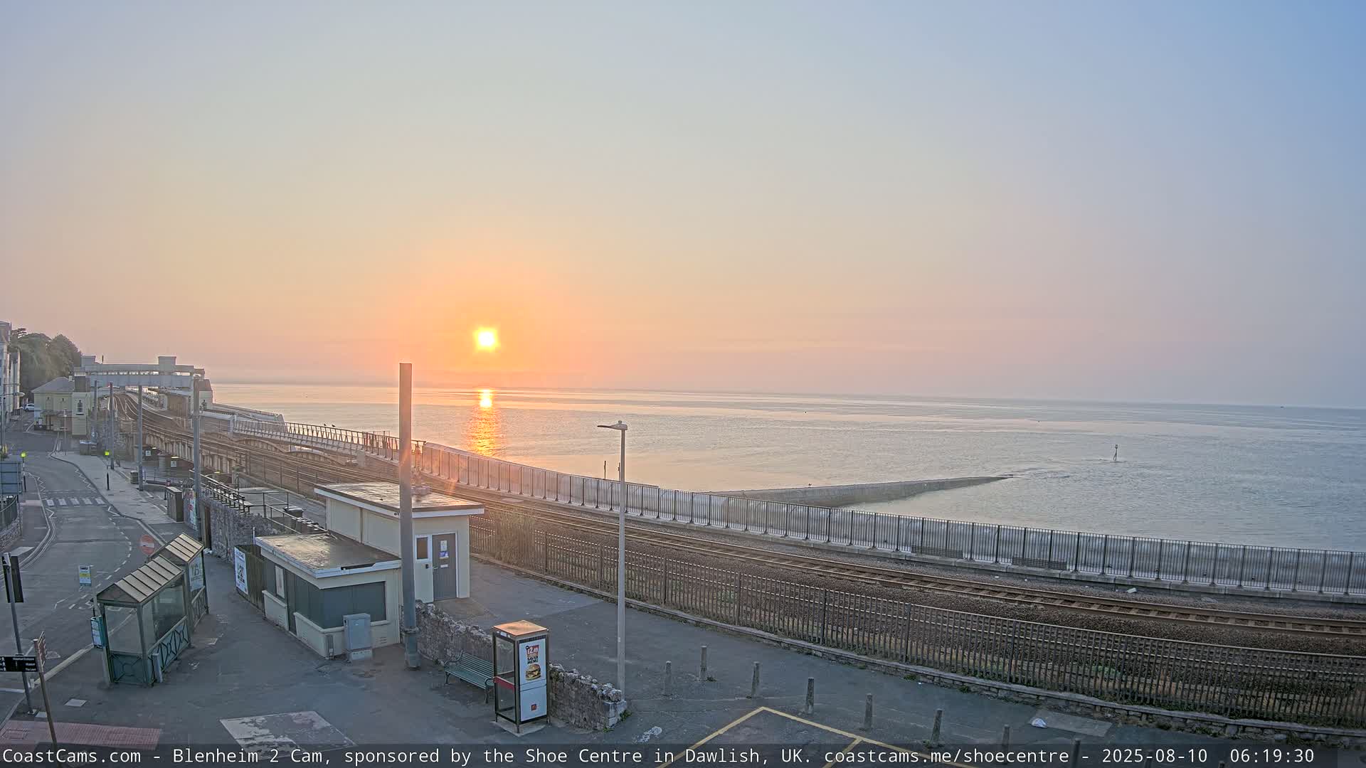Dawlish East Coast  / Dawlish Railway Station & Station Rd. Live Cam  - Teignbridge, Devon, South West, England, United Kingdom