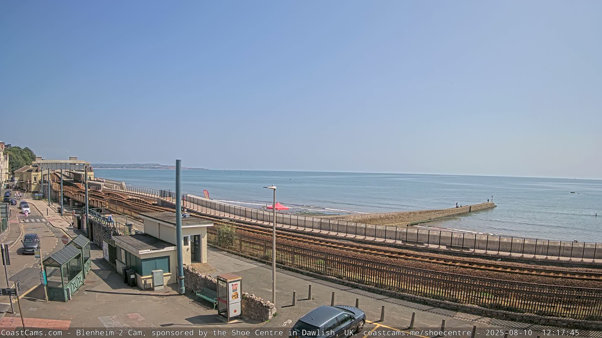 Dawlish East Coast  / Dawlish Railway Station & Station Rd. Live Cam  - Teignbridge, Devon, South West, England, United Kingdom