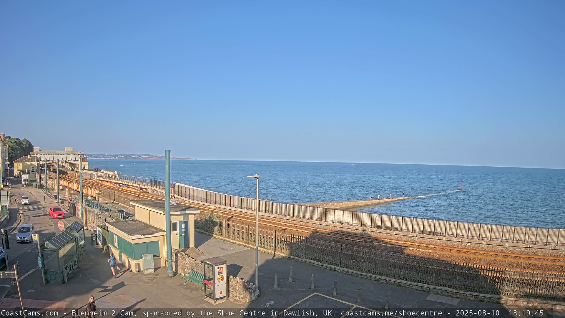 Dawlish East Coast  / Dawlish Railway Station & Station Rd. Live Cam  - Teignbridge, Devon, South West, England, United Kingdom