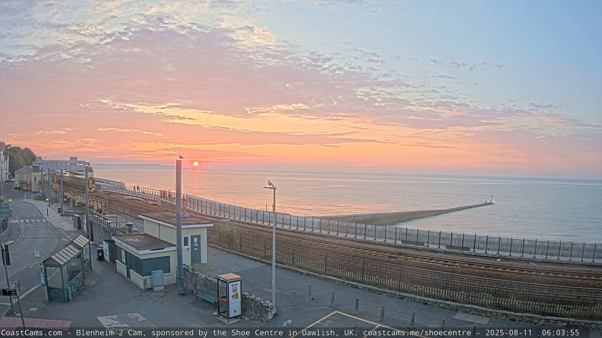 Dawlish East Coast  / Dawlish Railway Station & Station Rd. Live Cam  - Teignbridge, Devon, South West, England, United Kingdom
