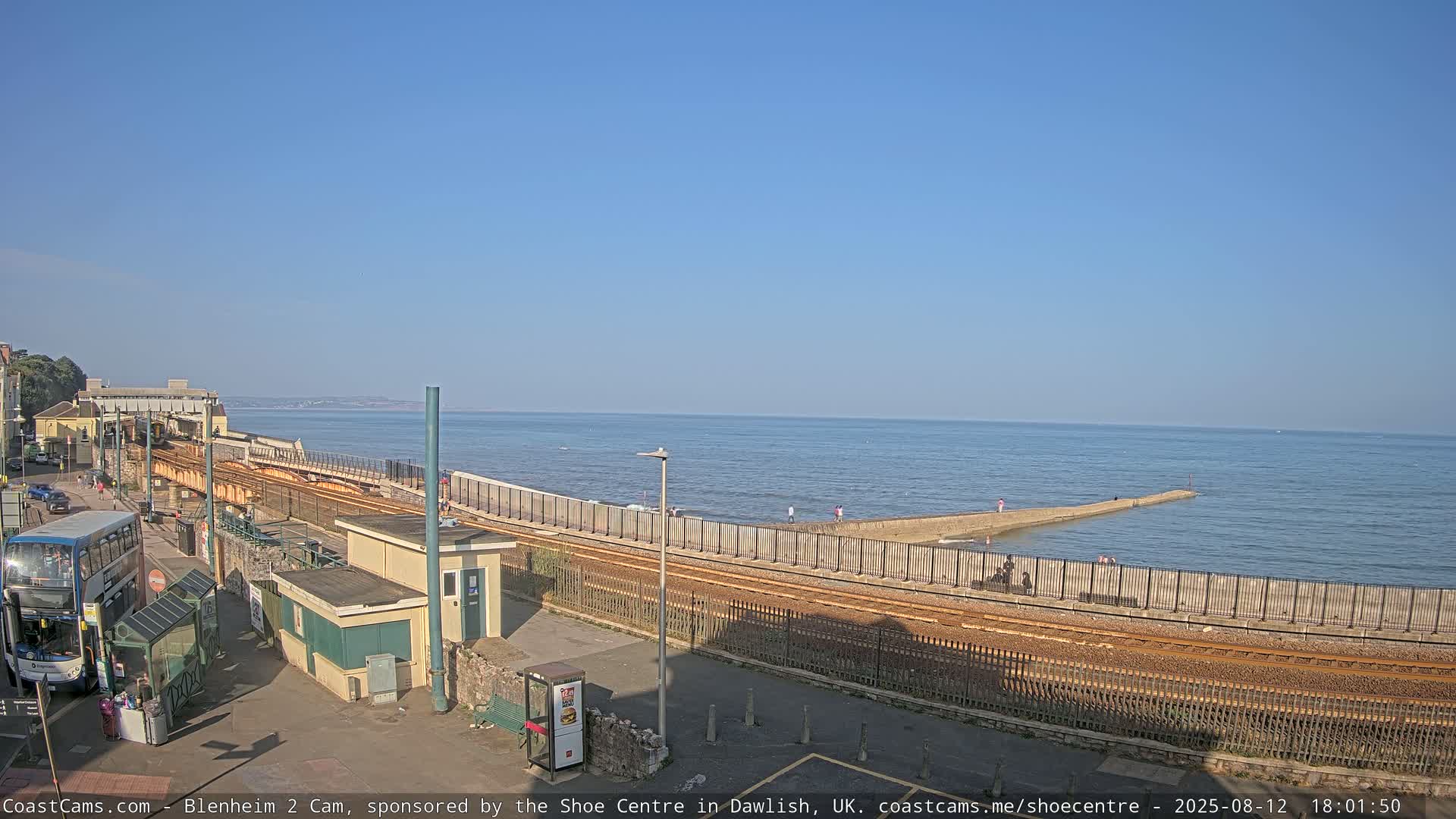 Dawlish East Coast  / Dawlish Railway Station & Station Rd. Live Cam  - Teignbridge, Devon, South West, England, United Kingdom