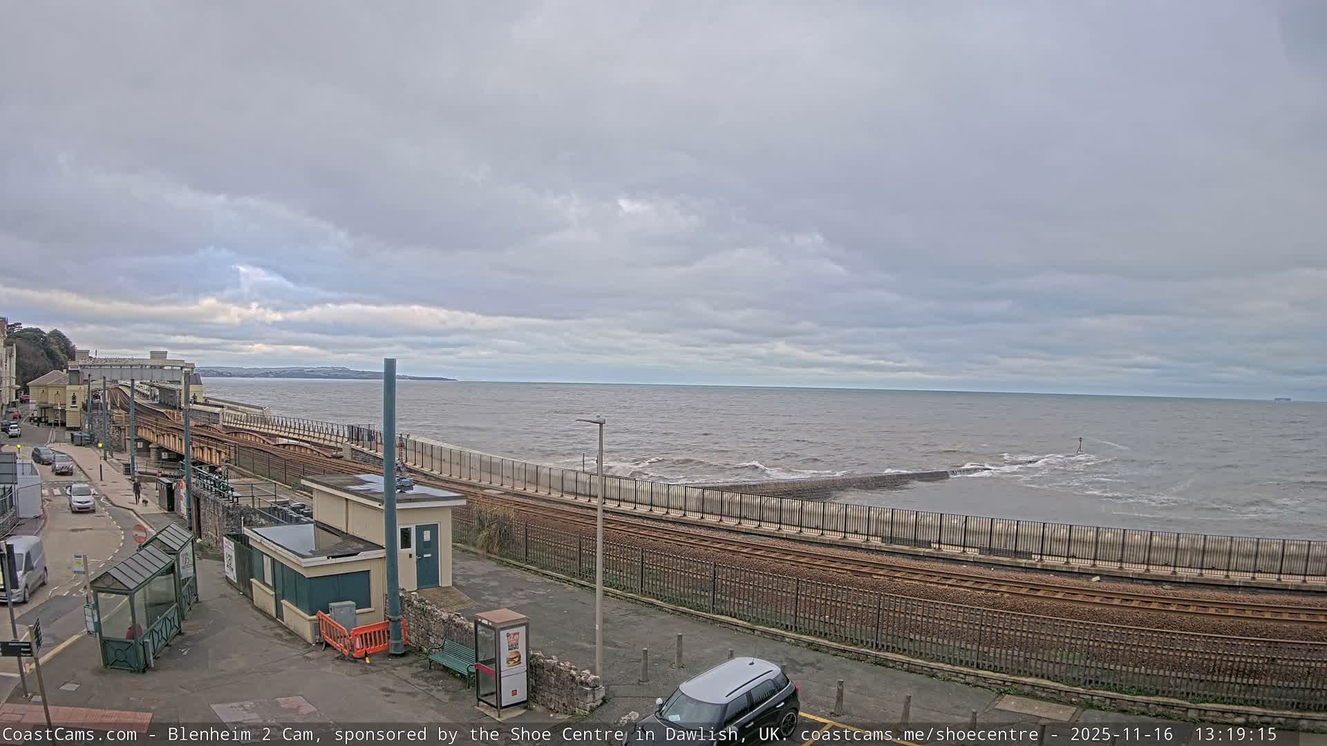 Dawlish East Coast  / Dawlish Railway Station & Station Rd. Live Cam  - Teignbridge, Devon, South West, England, United Kingdom