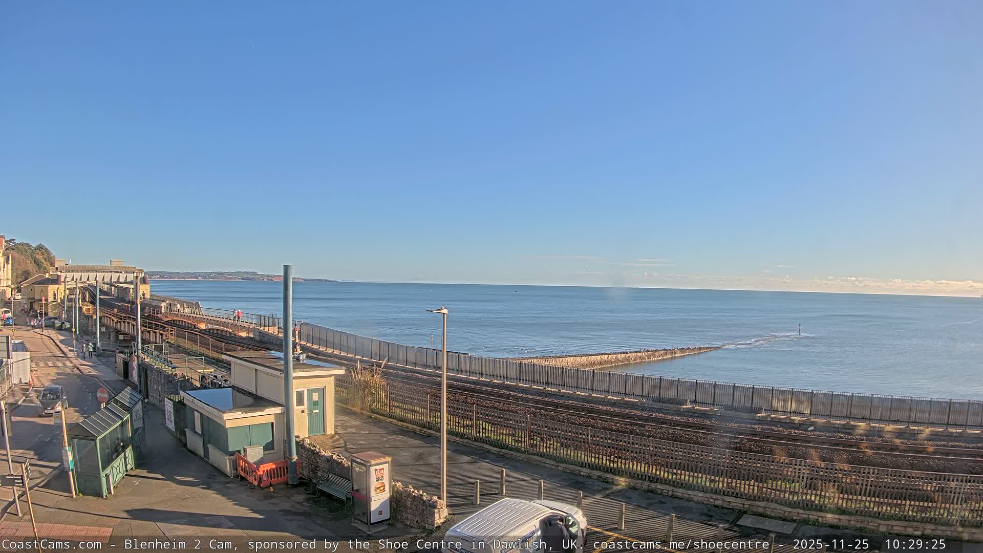Dawlish East Coast  / Dawlish Railway Station & Station Rd. Live Cam  - Teignbridge, Devon, South West, England, United Kingdom