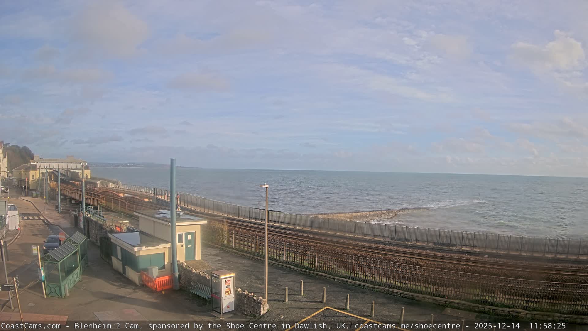 Dawlish East Coast  / Dawlish Railway Station & Station Rd. Live Cam  - Teignbridge, Devon, South West, England, United Kingdom