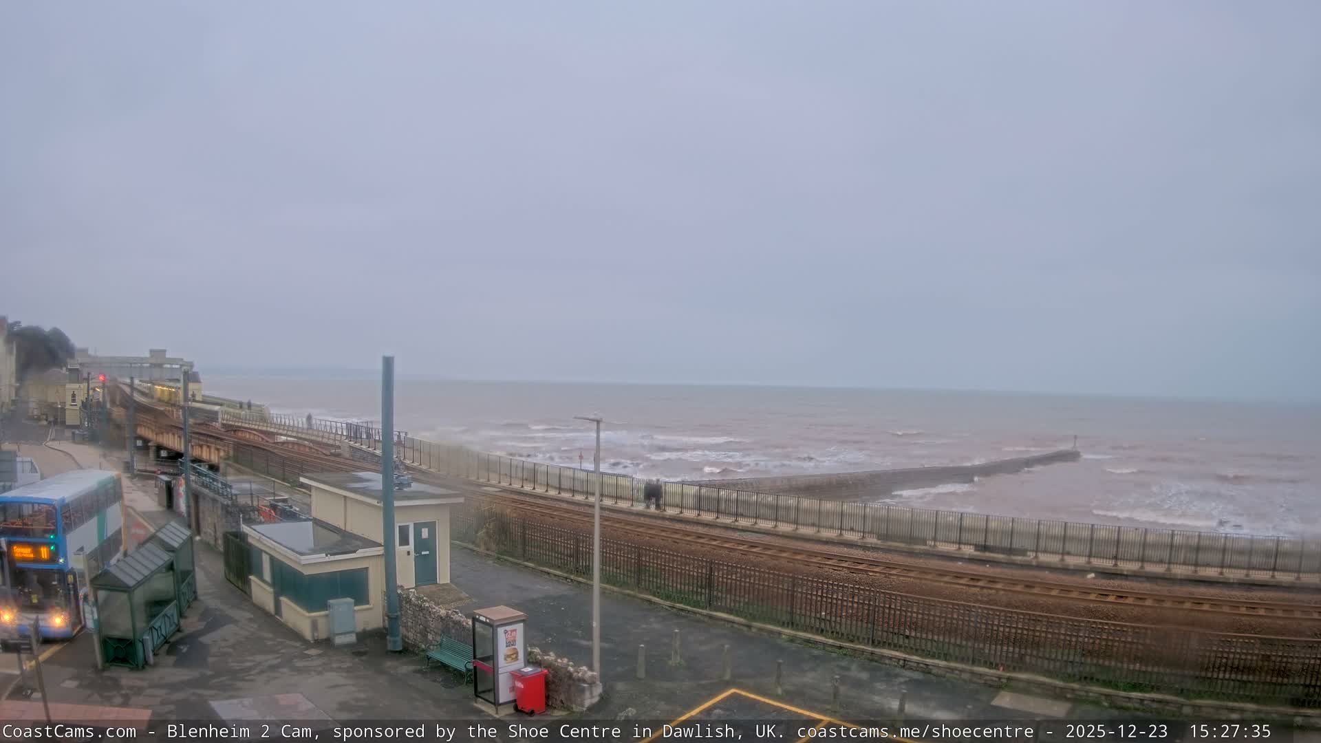 Dawlish East Coast  / Dawlish Railway Station & Station Rd. Live Cam  - Teignbridge, Devon, South West, England, United Kingdom