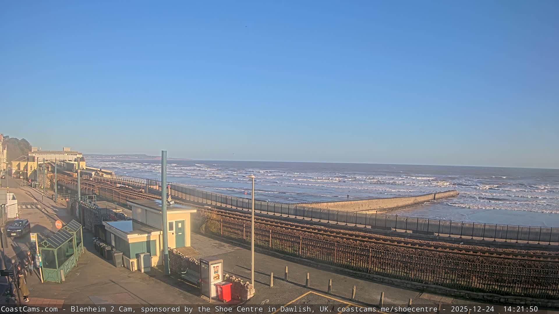 Dawlish East Coast  / Dawlish Railway Station & Station Rd. Live Cam  - Teignbridge, Devon, South West, England, United Kingdom
