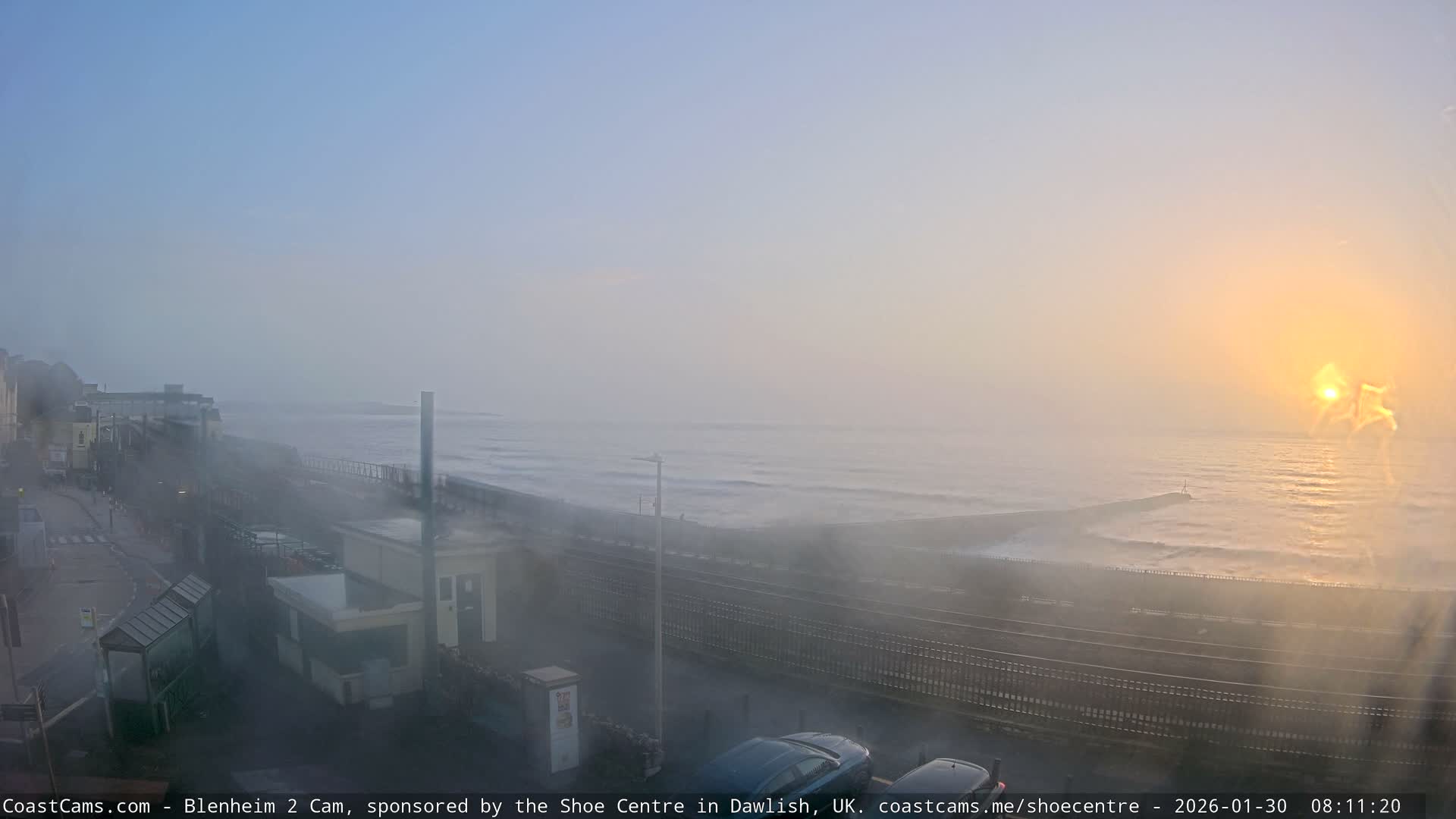 Dawlish East Coast  / Dawlish Railway Station & Station Rd. Live Cam  - Teignbridge, Devon, South West, England, United Kingdom