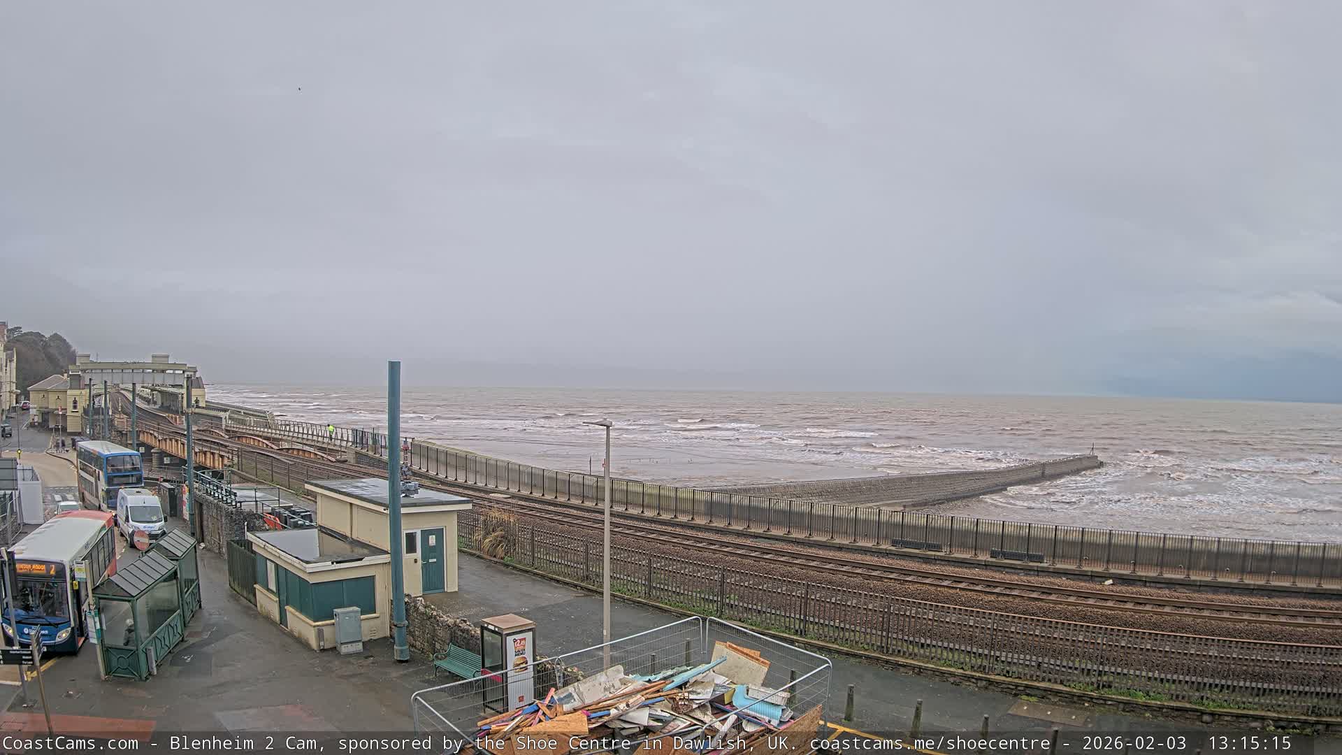 Dawlish East Coast  / Dawlish Railway Station & Station Rd. Live Cam  - Teignbridge, Devon, South West, England, United Kingdom